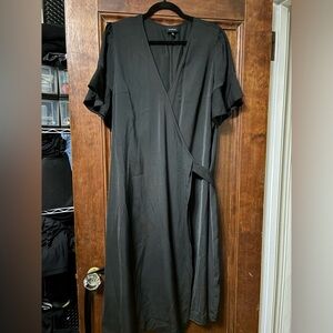 Who what wear midi wrap dress